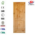 30 in. x 80 in. Rustic Knotty Alder 2-Panel Square Top Solid Wood Stainable Interior Door Slab